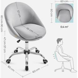 Кресло Songmics OBG020G01V1 (Grey) Thumb