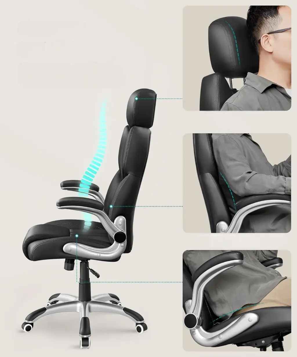 Fotoliu Songmics OBG65BK (Black)