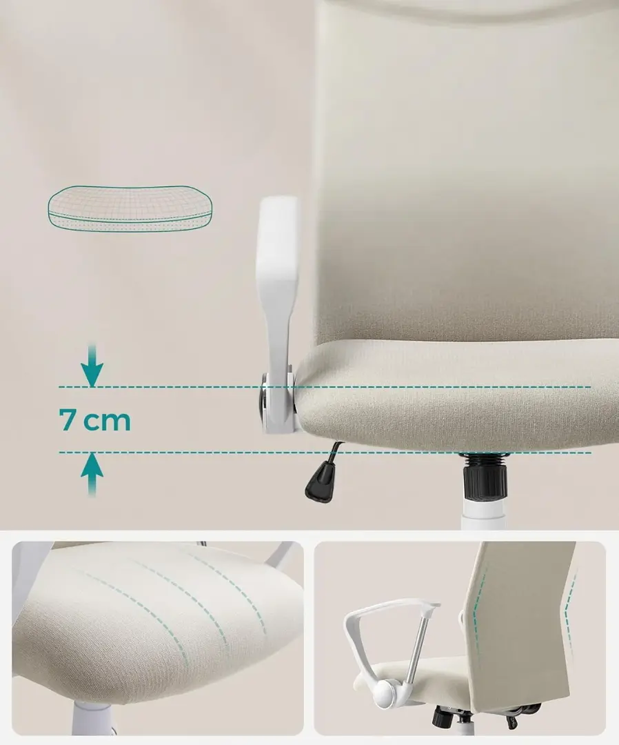 Fotoliu Songmics OBN034K01 (Cappuccino Beige) - 4