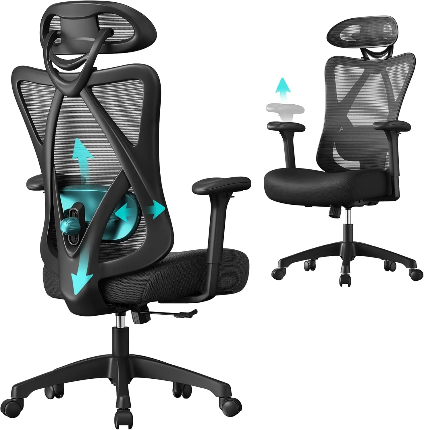 Fotoliu Songmics OBN063B01 (Black)