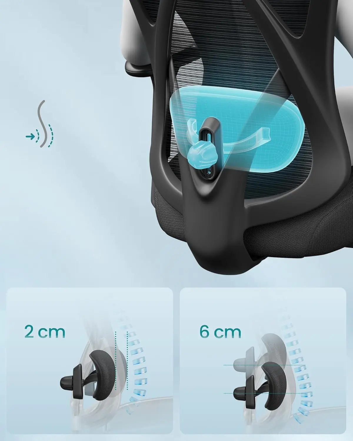 Fotoliu Songmics OBN063B01 (Black)