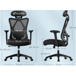 Fotoliu Songmics OBN063B01 (Black) Thumb