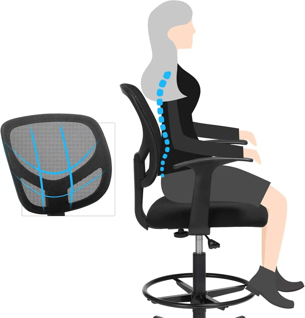 Fotoliu Songmics OBN25BK (Black)