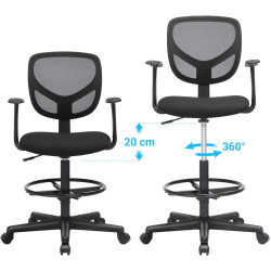 Fotoliu Songmics OBN25BK (Black) Thumb