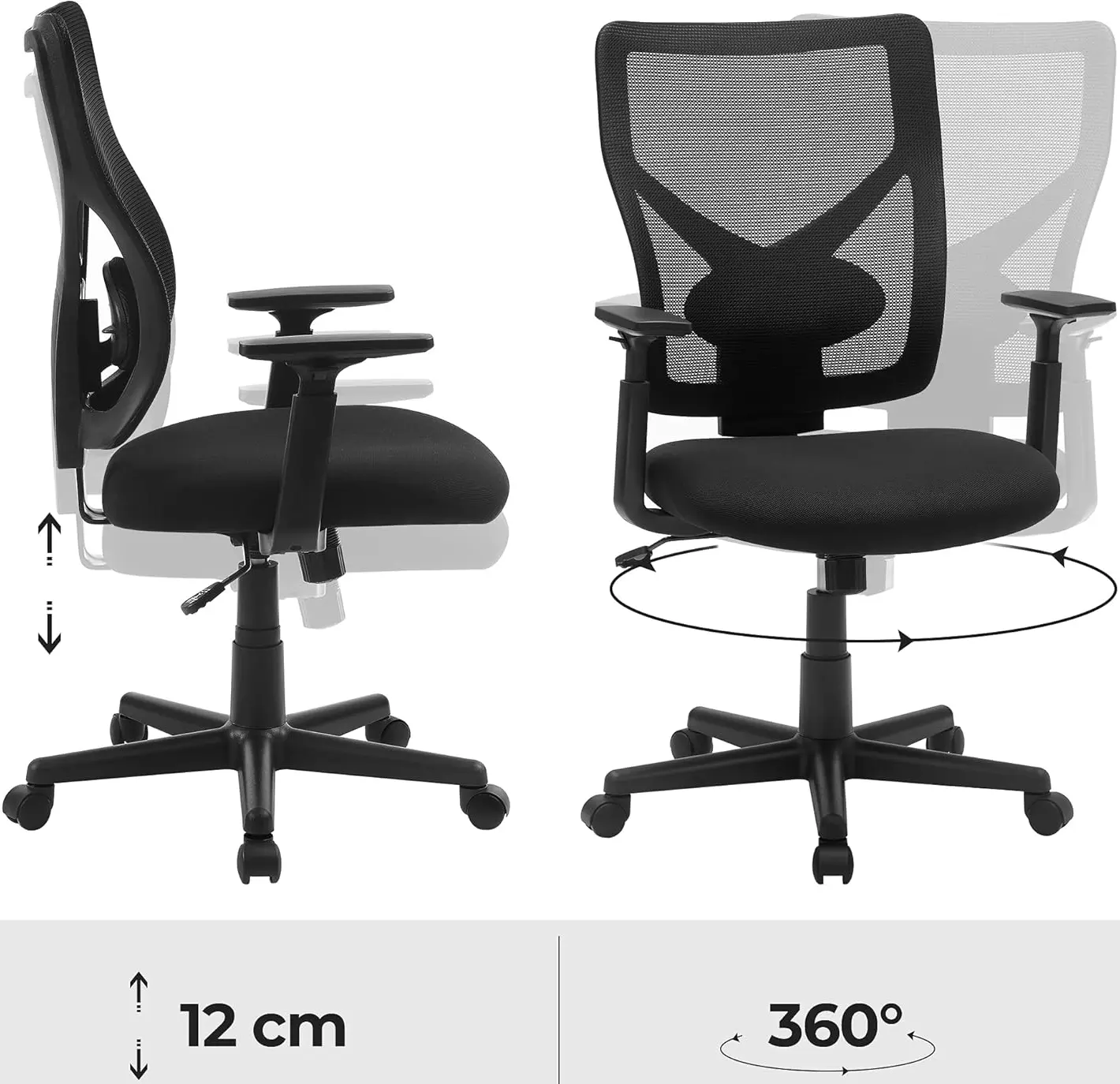 Кресло Songmics OBN36BK (Black) - 5