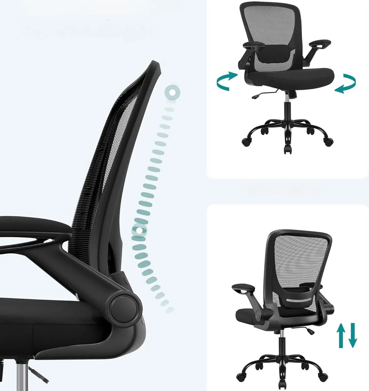 Кресло Songmics OBN37BKV1 (Black) - 4