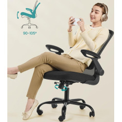 Кресло Songmics OBN37BKV1 (Black) Thumb