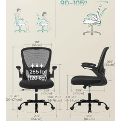 Кресло Songmics OBN37BKV1 (Black) Thumb