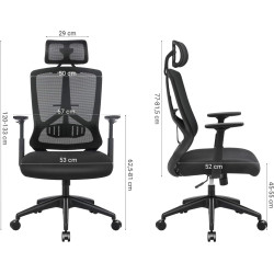 Fotoliu Songmics OBN53BK (Black) Thumb