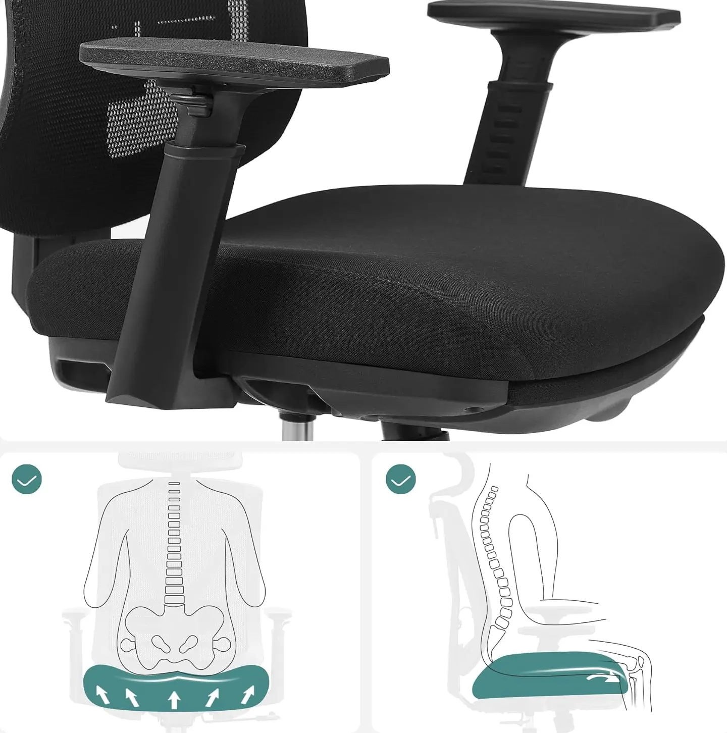 Кресло Songmics OBN61BKV1 (Black)