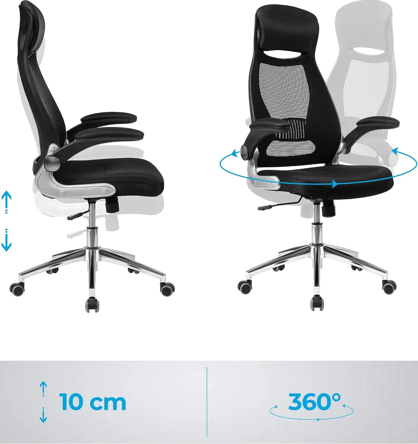 Fotoliu Songmics OBN86BK (Black)