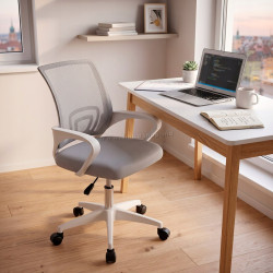 Fotoliu Springos HF0073 (White/Grey)