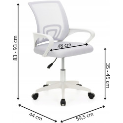 Fotoliu Springos HF0073 (White/Grey) Thumb