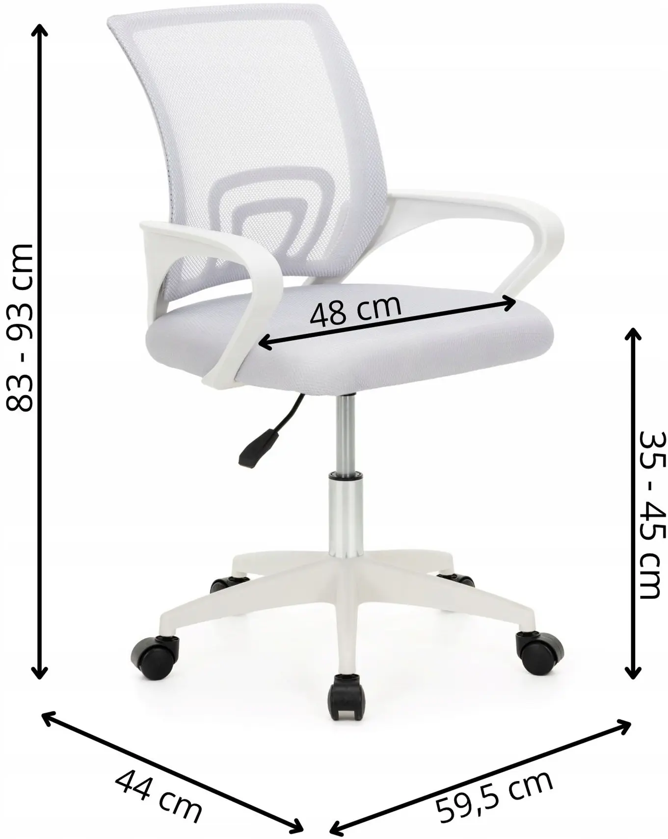 Fotoliu Springos HF0073 (White/Grey) - 6