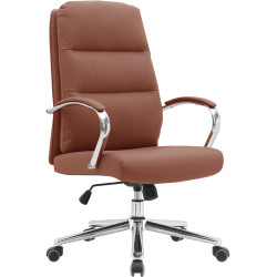 Кресло Tempo Kondela Admon (Camel Brown/Chrome) Thumb