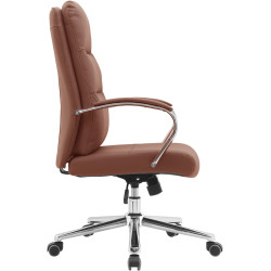 Кресло Tempo Kondela Admon (Camel Brown/Chrome) Thumb