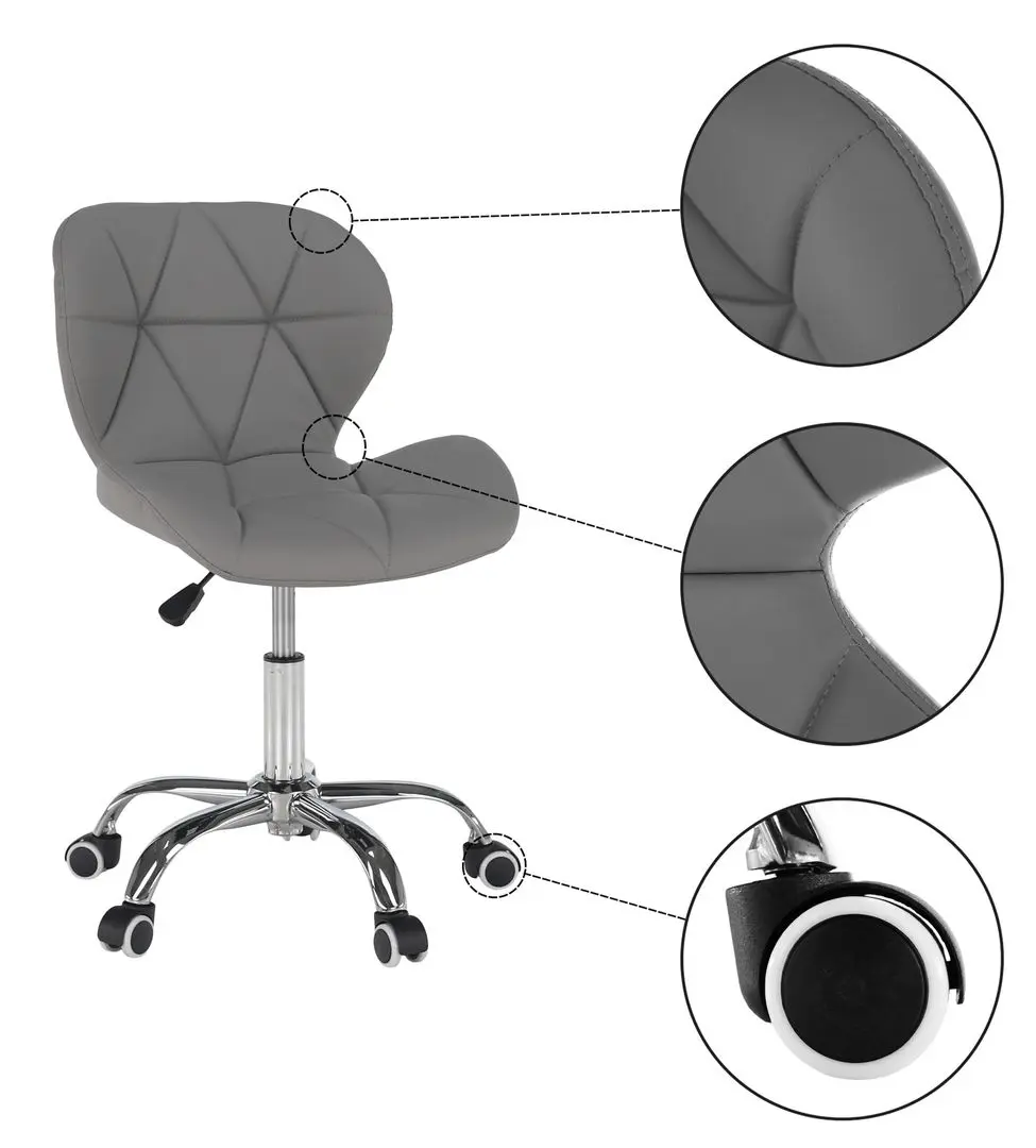 Fotoliu Tempo Kondela Argus New (Gray/Chrome)