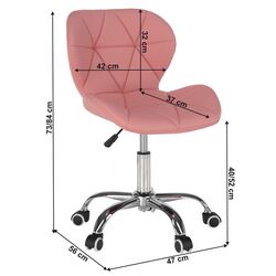 Кресло Tempo Kondela Argus New (Pink/Chrome) Thumb
