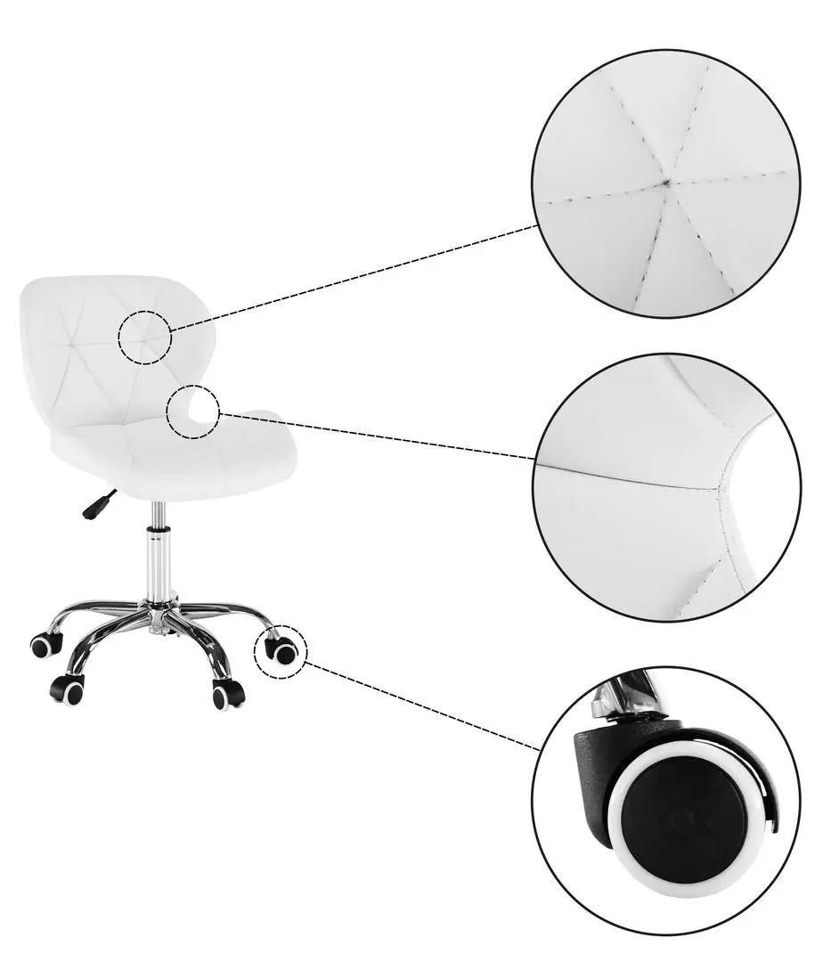 Fotoliu Tempo Kondela Argus New (White/Chrome)