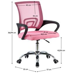 Кресло Tempo Kondela Dex 4 (Pink/Black) Thumb