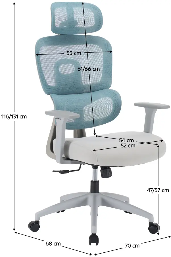 Кресло Tempo Kondela Ermen (Neomint/Grey) - 15