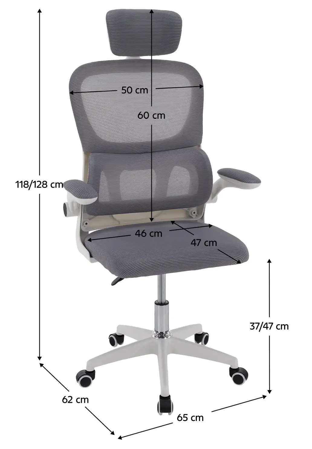 Кресло Tempo Kondela Feris (Grey/White) - 17