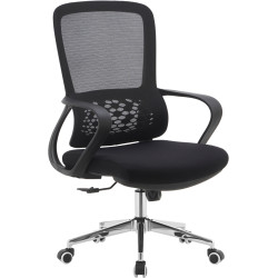 Кресло Tempo Kondela Foster Typ 2 (Black/Chrome) Thumb