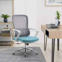 Fotoliu Tempo Kondela Foster Typ 2 (Gray/Blue/Chrome)