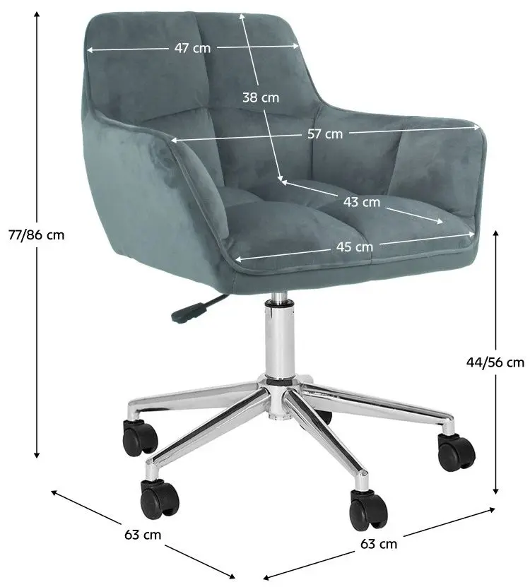 Кресло Tempo Kondela Hagrid (Grey/Chrome)