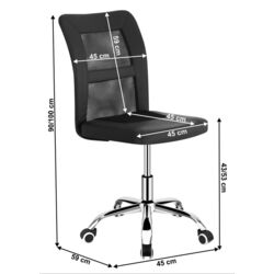 Кресло Tempo Kondela Idor 2 New (Black/Chrome) Thumb