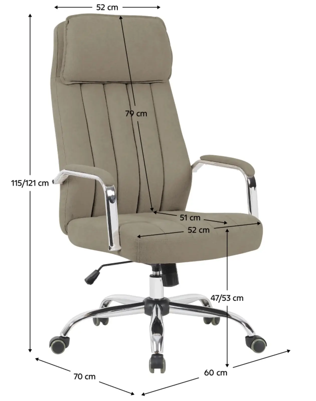 Кресло Tempo Kondela Jody (Beige/Chrome) - 6