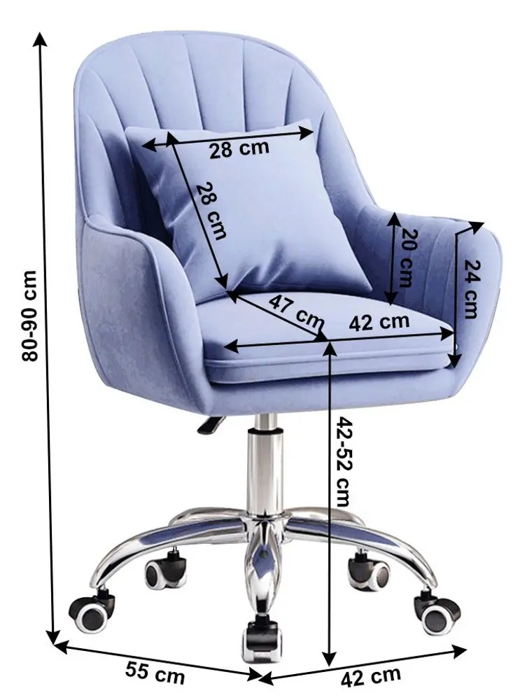 Fotoliu Tempo Kondela Klian (Blue/Chrome)