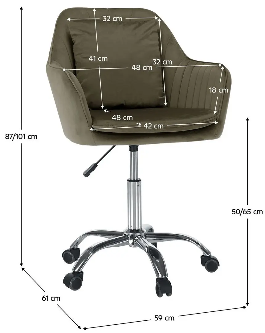 Fotoliu Tempo Kondela Klian Velvet (Grey-brown/Chrome)