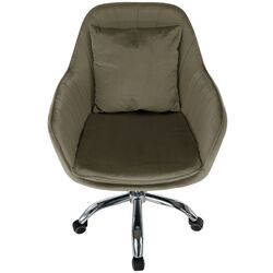 Fotoliu Tempo Kondela Klian Velvet (Grey-brown/Chrome) Thumb