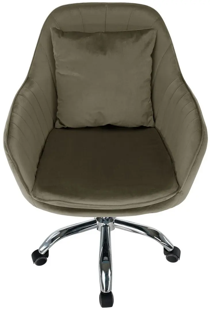 Fotoliu Tempo Kondela Klian Velvet (Grey-brown/Chrome)