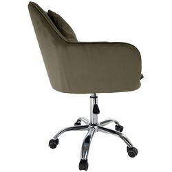 Fotoliu Tempo Kondela Klian Velvet (Grey-brown/Chrome) Thumb