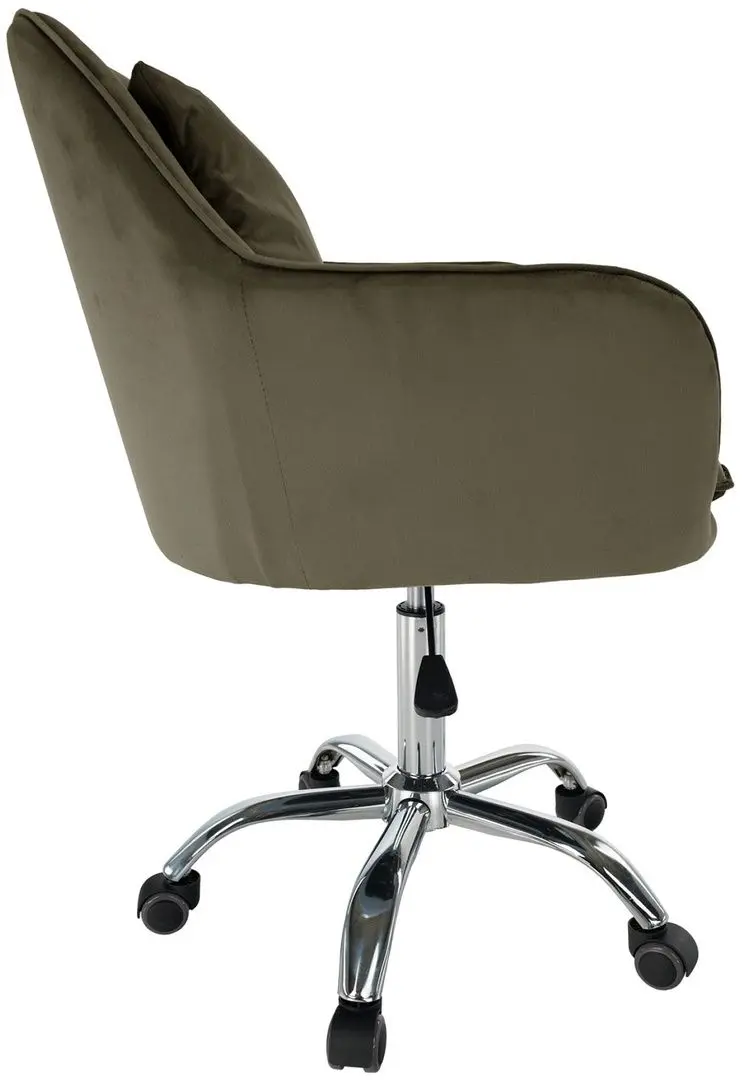 Fotoliu Tempo Kondela Klian Velvet (Grey-brown/Chrome)