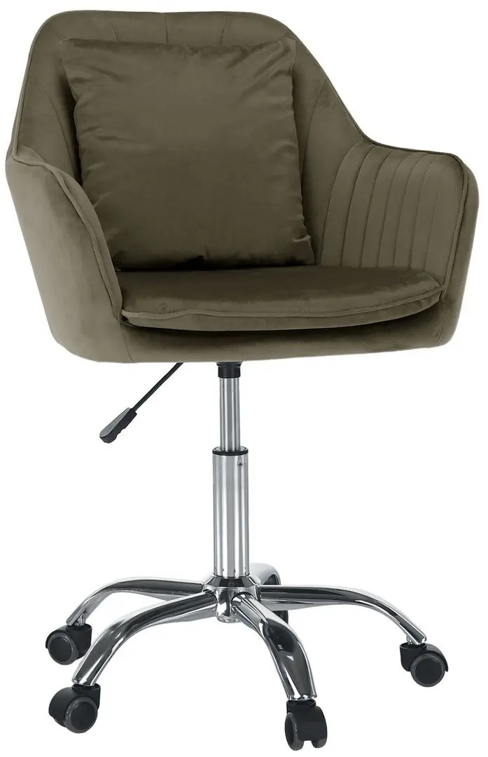 Fotoliu Tempo Kondela Klian Velvet (Grey-brown/Chrome)