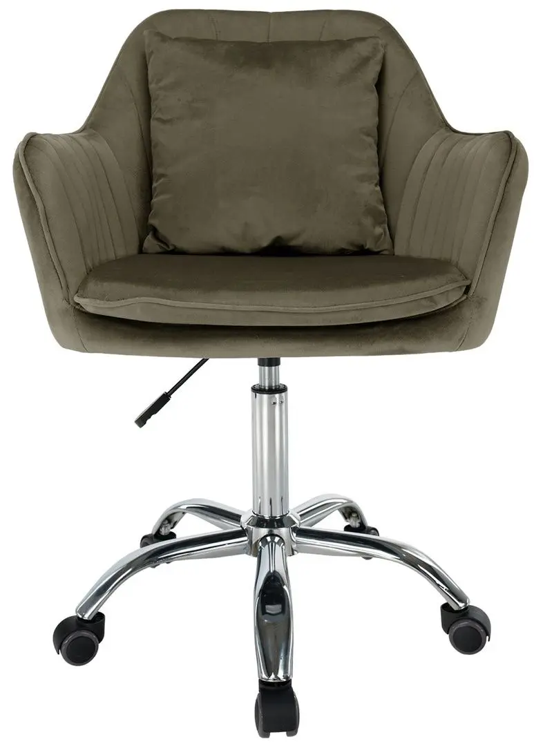 Fotoliu Tempo Kondela Klian Velvet (Grey-brown/Chrome)