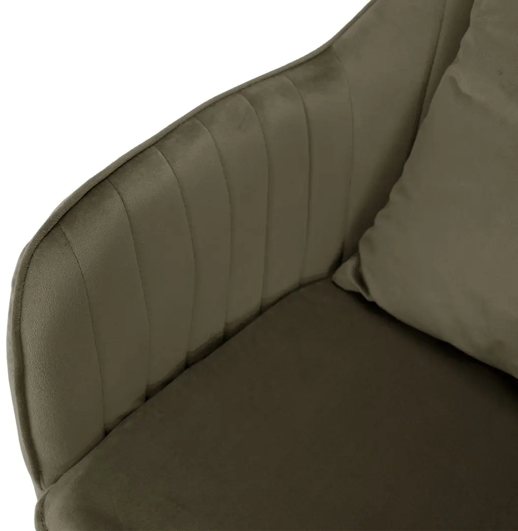Fotoliu Tempo Kondela Klian Velvet (Grey-brown/Chrome)