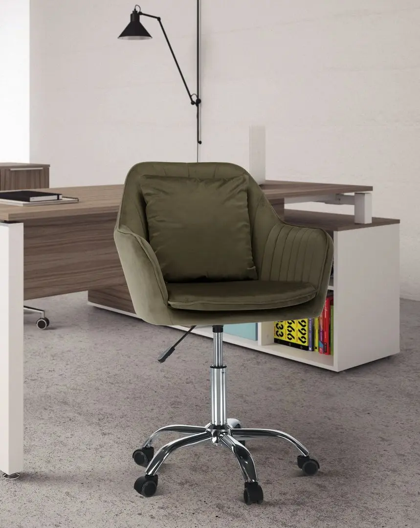 Fotoliu Tempo Kondela Klian Velvet (Grey-brown/Chrome)