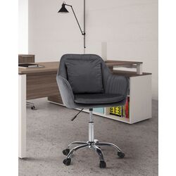 Fotoliu Tempo Kondela Klian Velvet (Grey/Chrome)