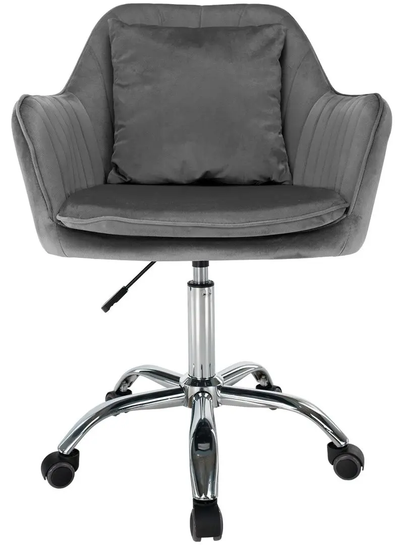 Fotoliu Tempo Kondela Klian Velvet (Grey/Chrome)