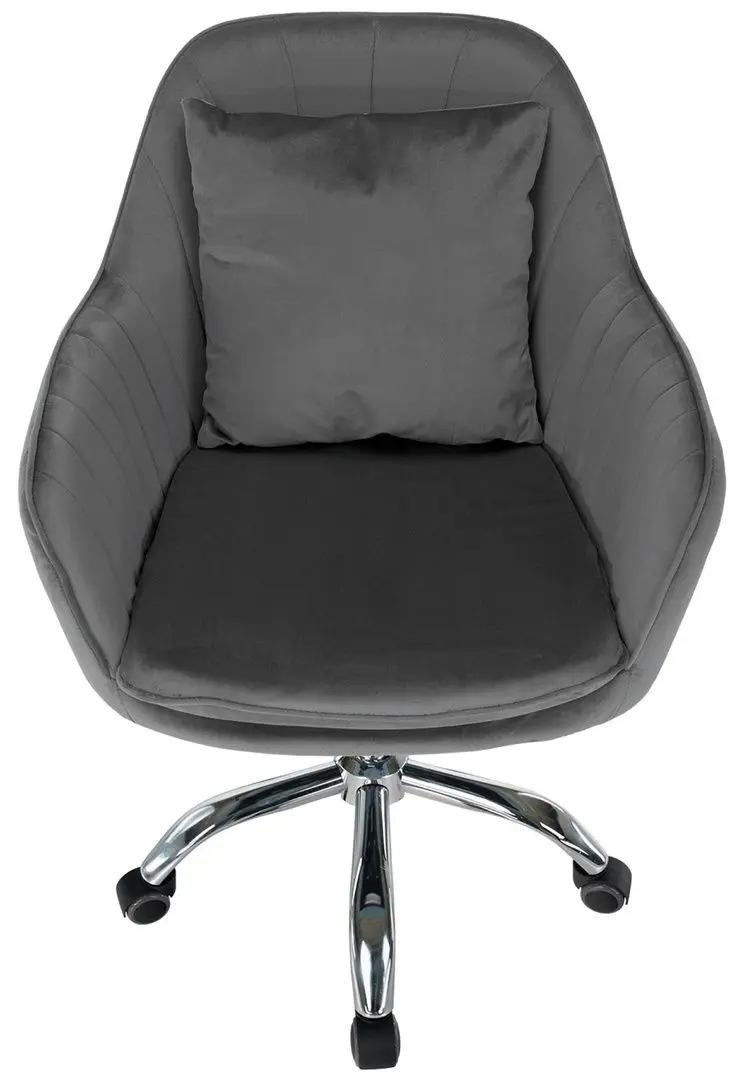 Fotoliu Tempo Kondela Klian Velvet (Grey/Chrome)