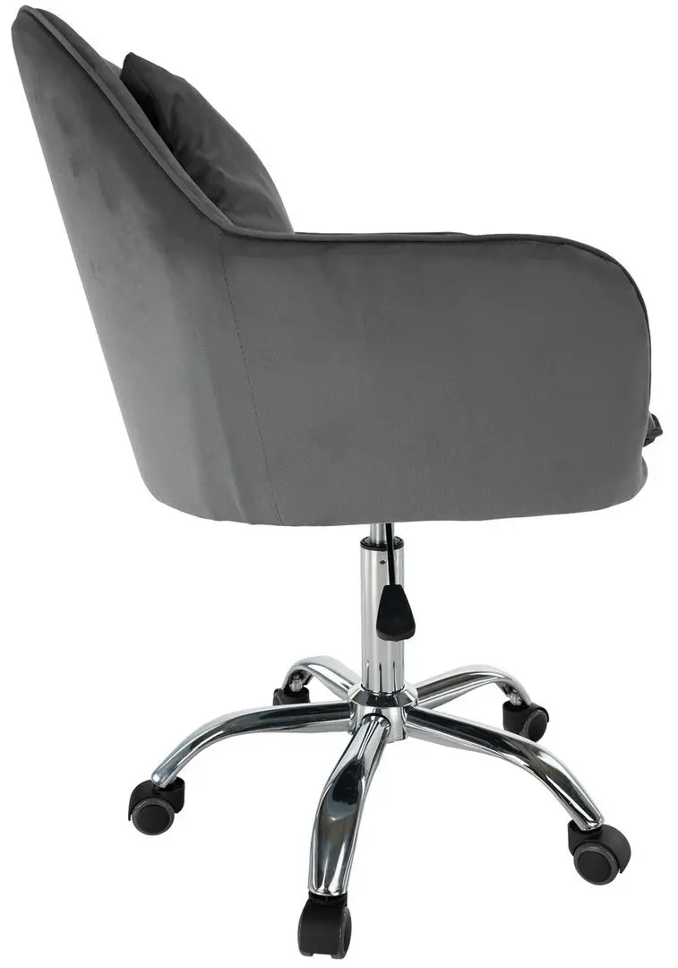 Fotoliu Tempo Kondela Klian Velvet (Grey/Chrome)