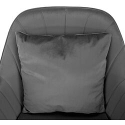 Fotoliu Tempo Kondela Klian Velvet (Grey/Chrome) Thumb