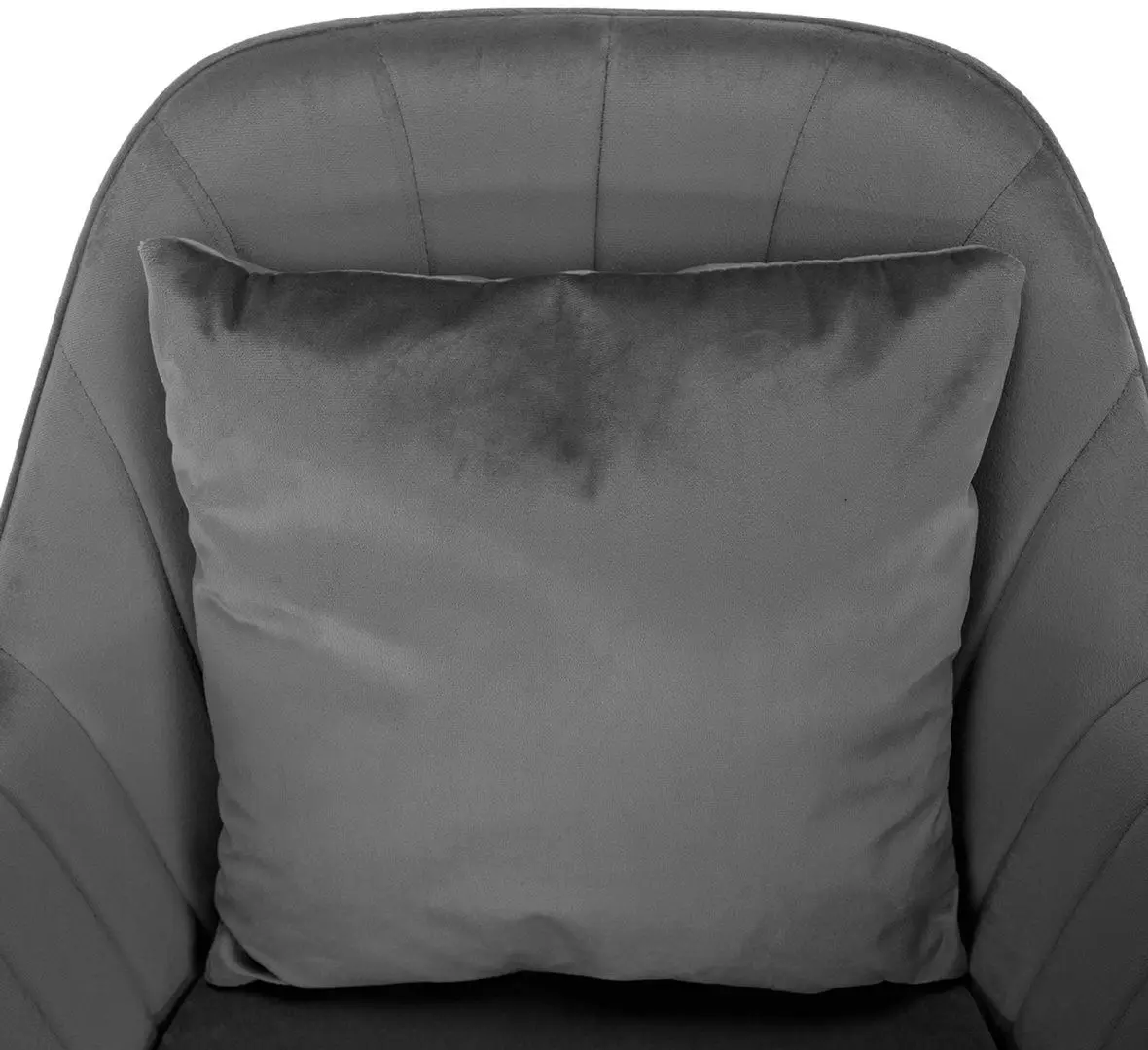 Fotoliu Tempo Kondela Klian Velvet (Grey/Chrome)