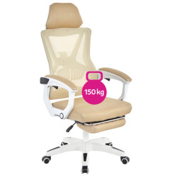 Fotoliu Tempo Kondela Malvin (Beige/White) Thumb