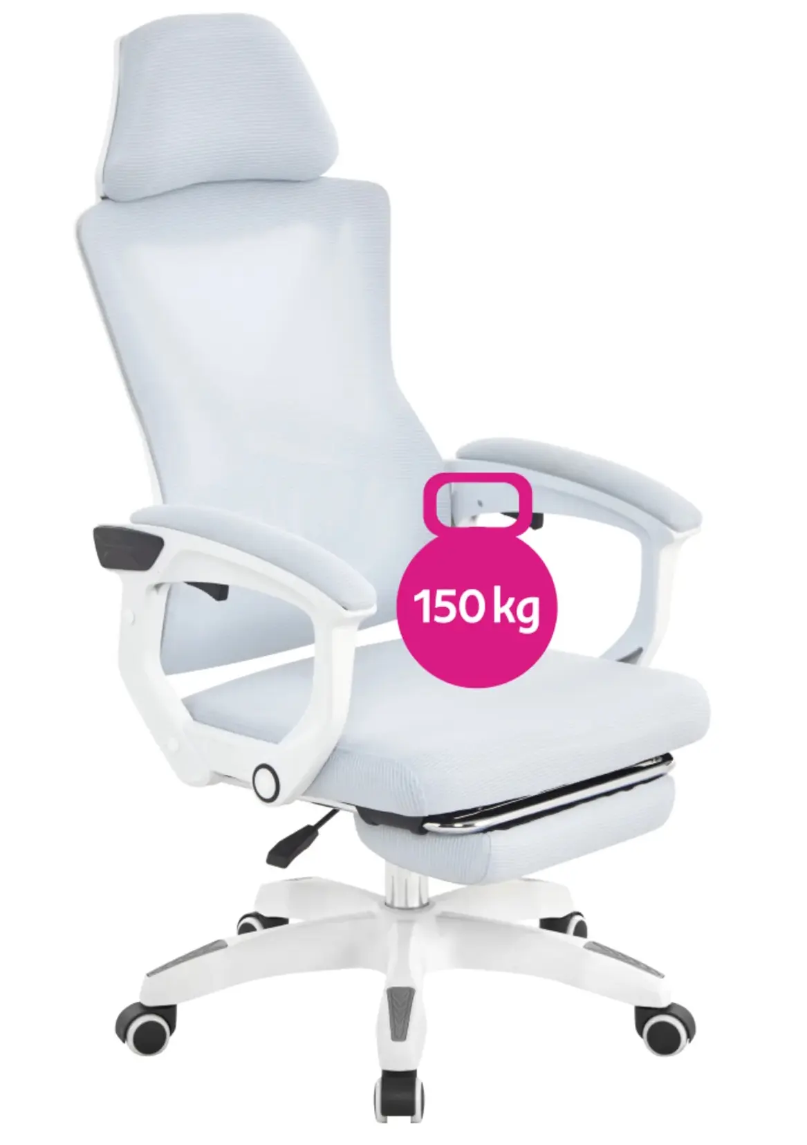 Кресло Tempo Kondela Malvin (Light Grey/White) - 9
