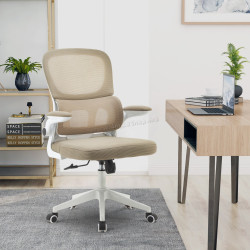 Fotoliu Tempo Kondela Rakin (Beige/White)